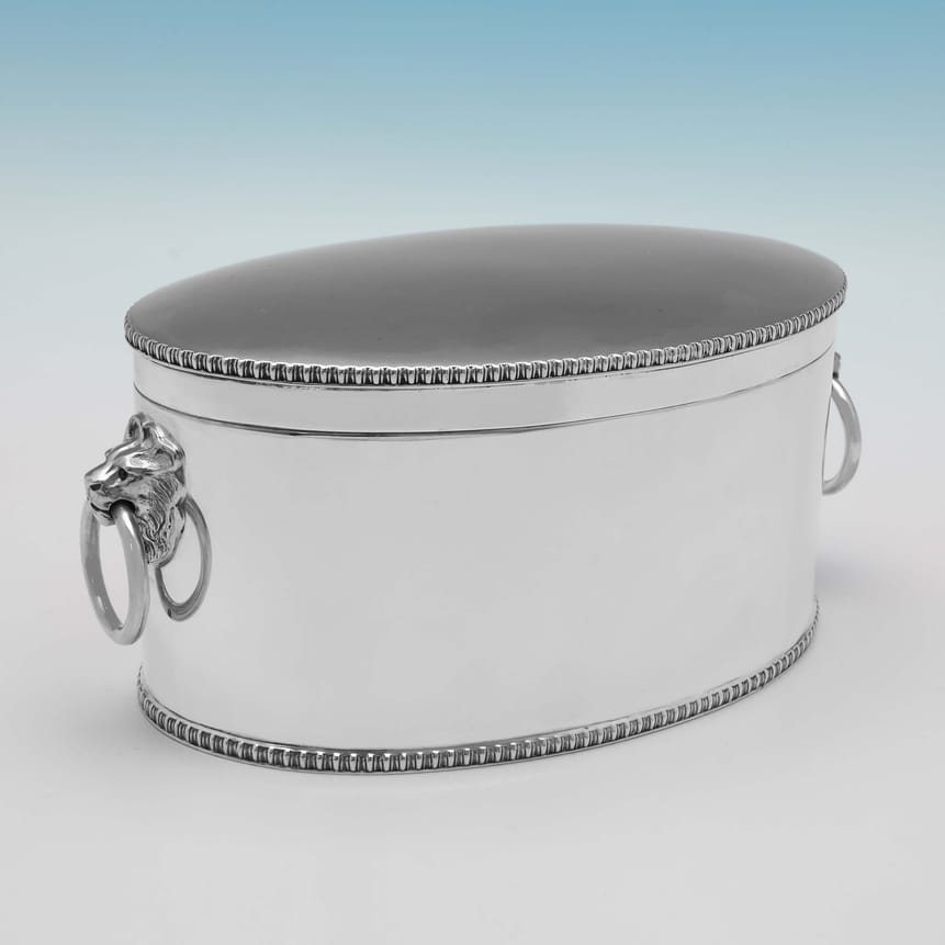 Sterling Silver Biscuit Box - Atkin Brothers Hallmarked In 1930 Sheffield - George V - Image 1