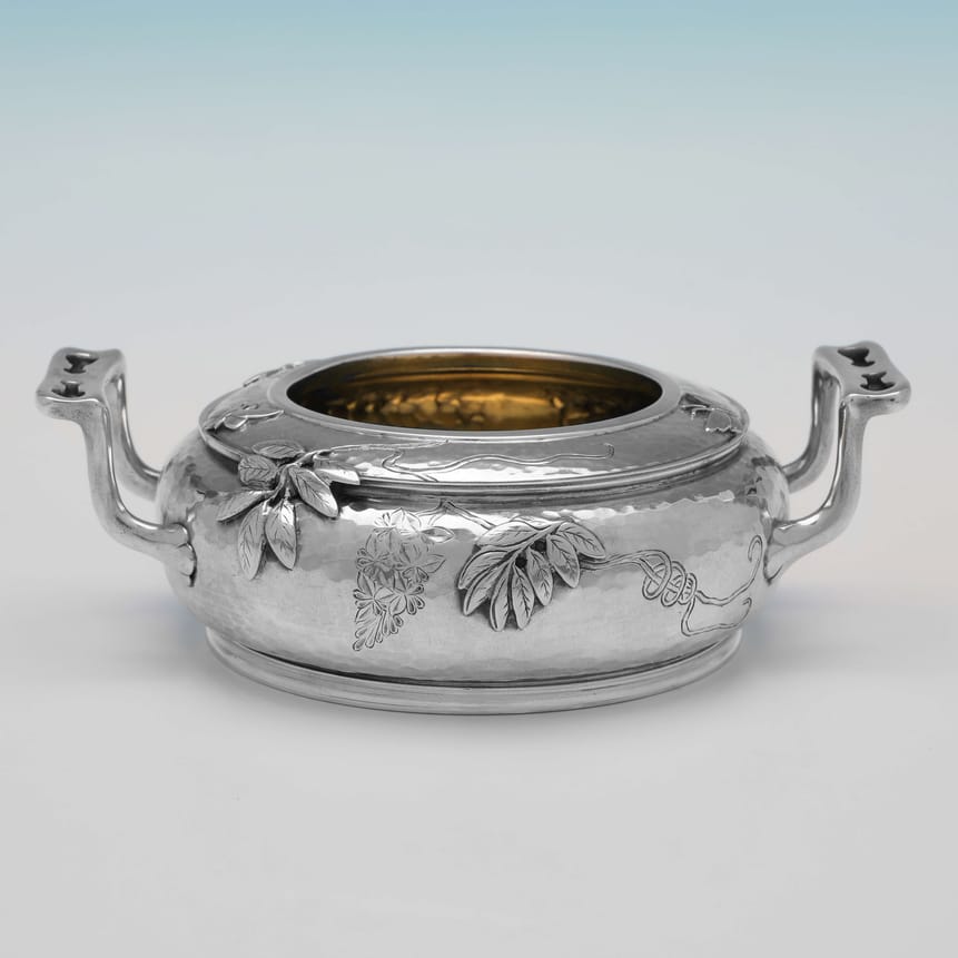 Antique Sterling Silver Bowl - Martin, Hall & Co. Hallmarked In 1879 London - Victorian - Image 1