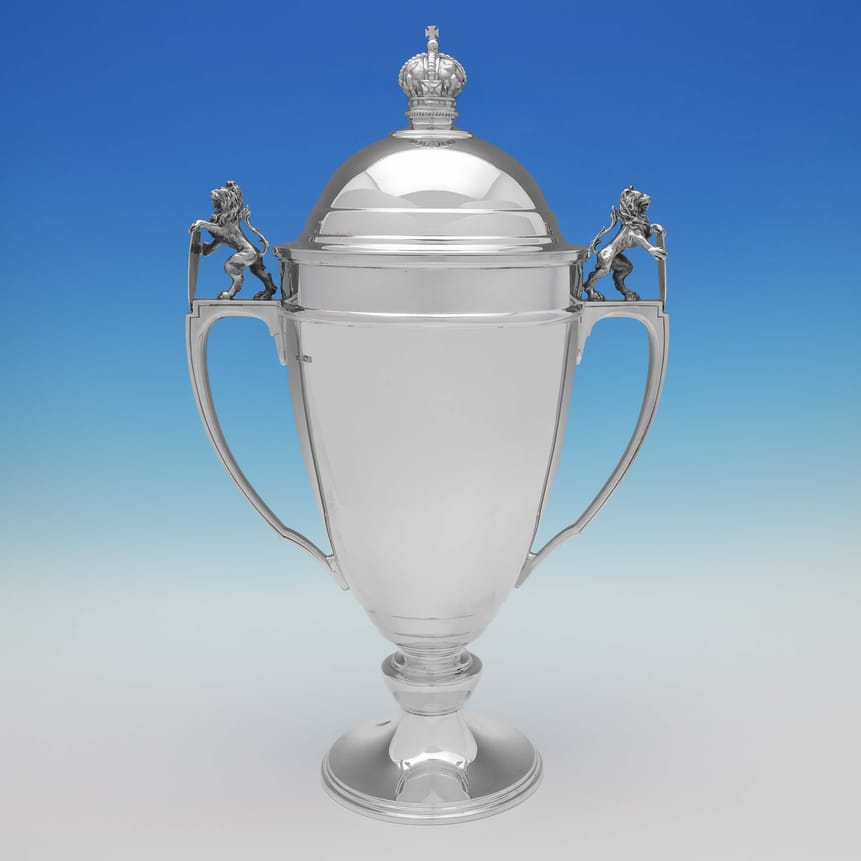 Sterling Silver Cup & Cover - Mappin & Webb Hallmarked In 1937 Sheffield - George VI - Image 1