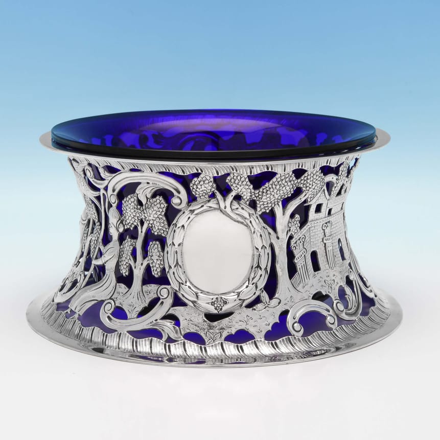 Sterling Silver Dish Ring - Mappin & Webb Hallmarked In 1919 Dublin - George V - Image 1