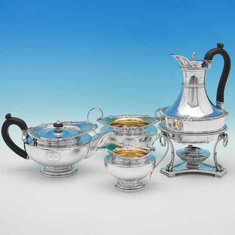 Antique Sterling Silver Tea Set - Paul Storr Hallmarked In 1813 London - Georgian - Image 1