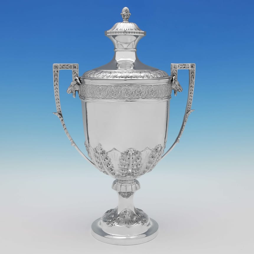 Antique Sterling Silver Trophy - Mappin & Webb Hallmarked In 1902 Sheffield - Edwardian - Image 1