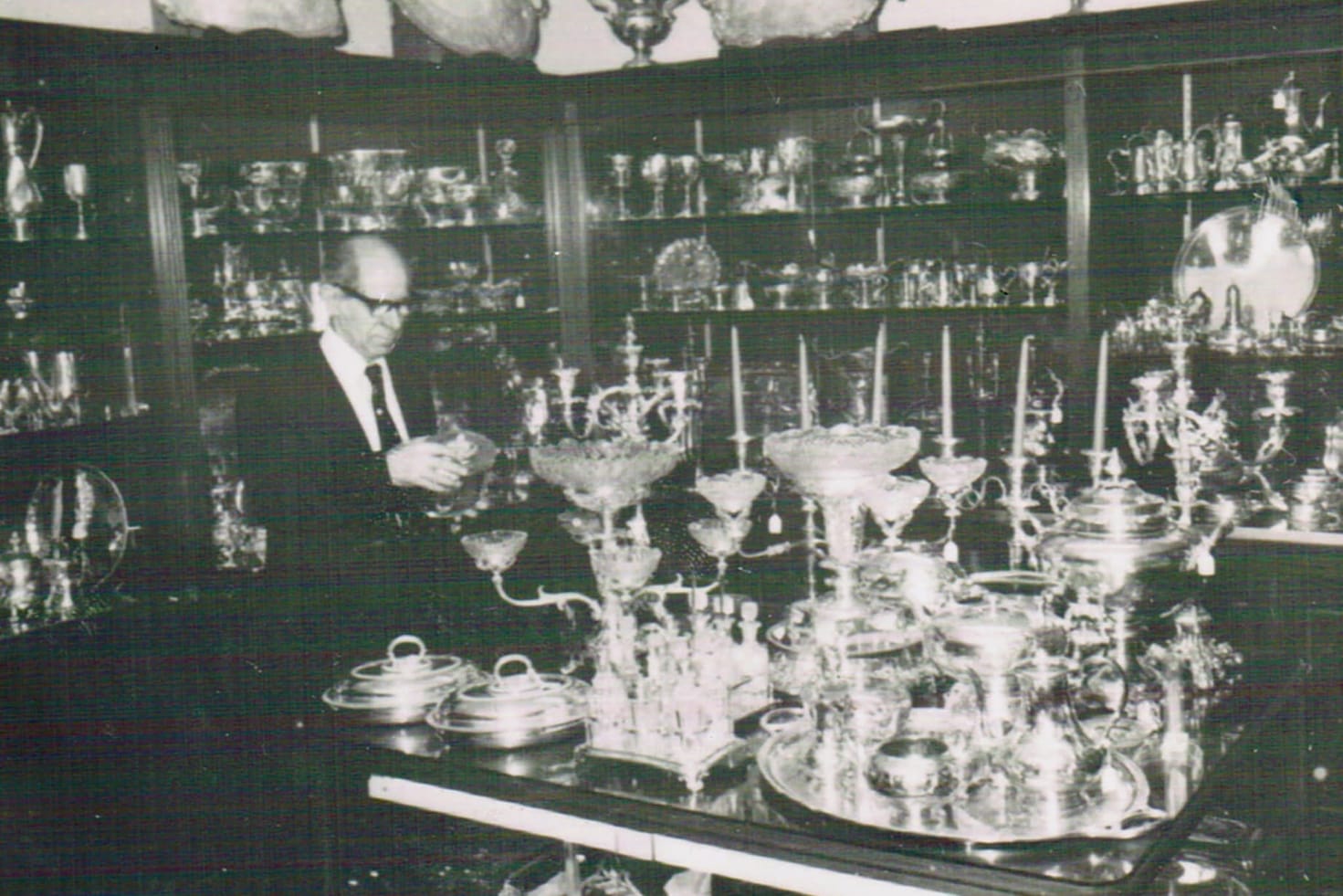 Jack Franks at work in the shop, circa 1960