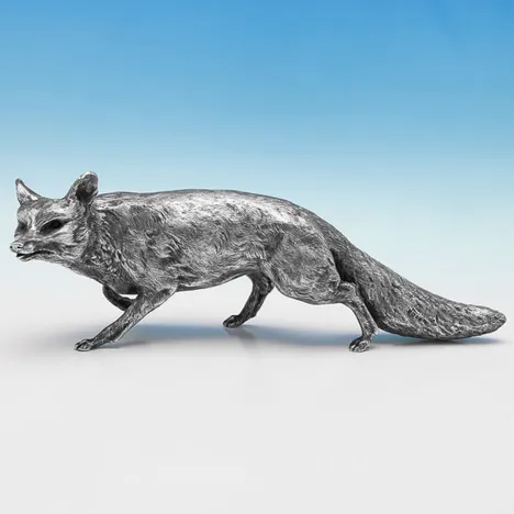Sterling Silver Fox Model - Tessiers, hallmarked in 1970 London - Elizabeth II - Image 2