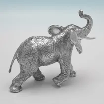 Sterling Silver Elephant Model - hallmarked in 1994 London - Elizabeth II - Thumbnail 2