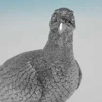 Sterling Silver Pair of Pheasants - Richard Comyns, hallmarked in 1967 London - Elizabeth II - Thumbnail 4
