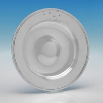 Sterling Silver Armada Dish - Reid & Sons, hallmarked in 1936 London - George VI - Thumbnail 1
