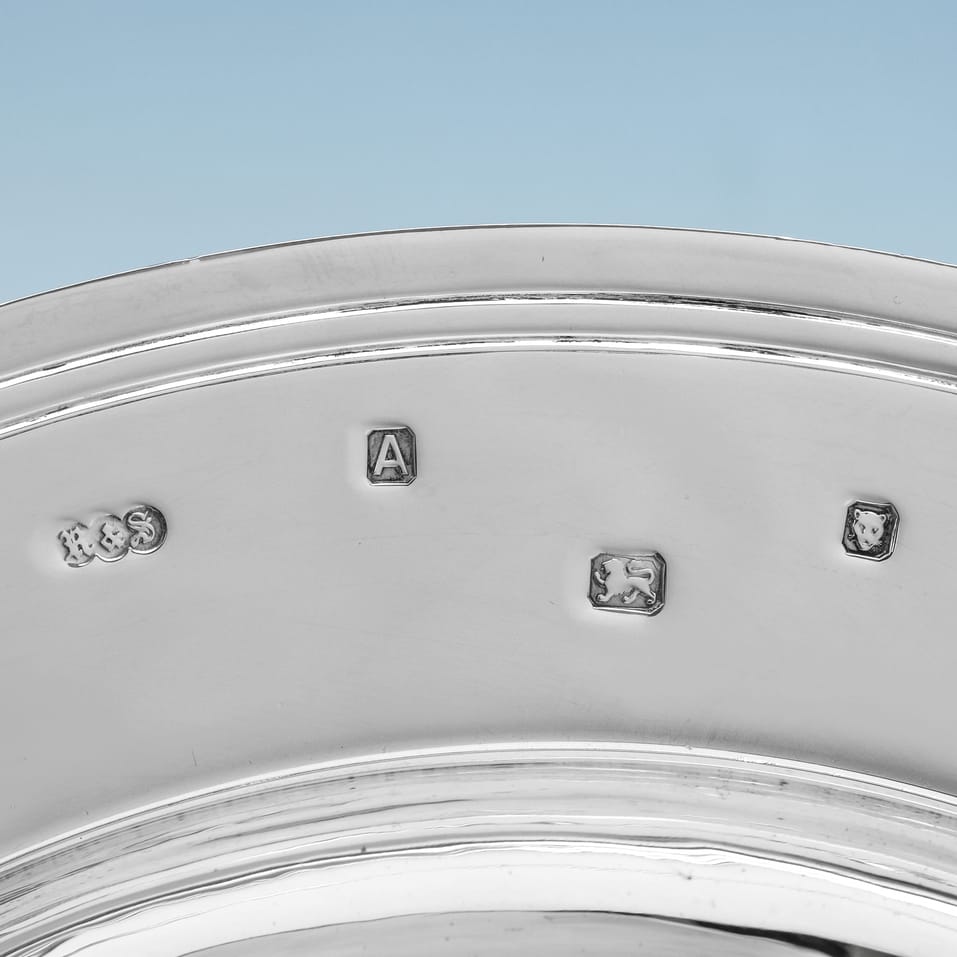 Sterling Silver Armada Dish - Reid & Sons, hallmarked in 1936 London - George VI - Image 5