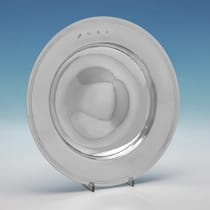 Sterling Silver Armada Dish - Reid & Sons, hallmarked in 1964 London - Elizabeth II - Thumbnail 1