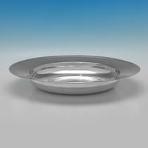 Sterling Silver Armada Dish - Reid & Sons, hallmarked in 1964 London - Elizabeth II - Thumbnail 2