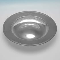 Sterling Silver Armada Dish - Reid & Sons, hallmarked in 1964 London - Elizabeth II - Thumbnail 4