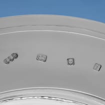 Sterling Silver Armada Dish - Reid & Sons, hallmarked in 1964 London - Elizabeth II - Thumbnail 5