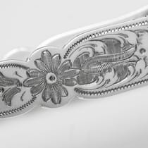 Antique Sterling Silver Pair of Asparagus Servers - Fattorini & Sons, hallmarked in 1907 Sheffield - Edwardian - Thumbnail 5