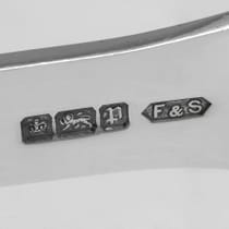 Antique Sterling Silver Pair of Asparagus Servers - Fattorini & Sons, hallmarked in 1907 Sheffield - Edwardian - Thumbnail 6