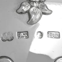 Antique Sterling Silver Basket - Hawksworth Eyres & Co., hallmarked in 1845 Sheffield - Victorian - Thumbnail 6