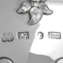 Antique Sterling Silver Basket - Hawksworth Eyres & Co., hallmarked in 1845 Sheffield - Victorian - Thumbnail 6
