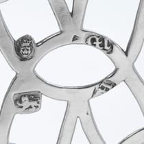 Antique Sterling Silver Basket - Robert Albin Cox, hallmarked in 1767 London - George III - Thumbnail 5
