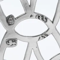 Antique Sterling Silver Basket - Robert Albin Cox, hallmarked in 1767 London - George III - Thumbnail 5