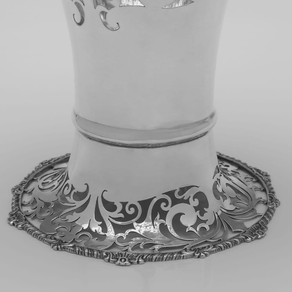 Antique Sterling Silver Flower Basket - Jackson & Fullerton, hallmarked in 1911 London - George V - Image 5