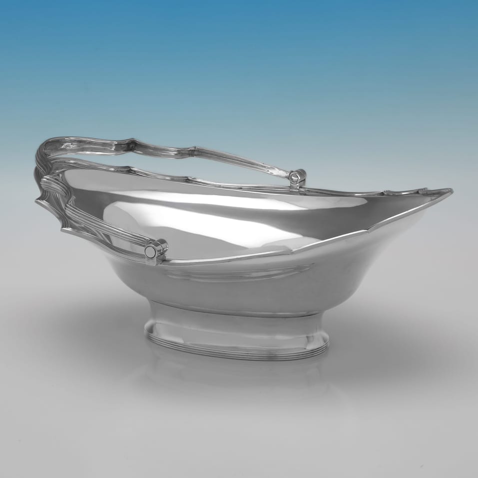 Antique Sterling Silver Basket - Charles Stuart Harris, hallmarked in 1900 London - Victorian - Image 3