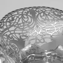 Sterling Silver Basket - Viner's Ltd., hallmarked in 1934 Sheffield - George V - Thumbnail 4