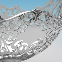 Antique Sterling Silver Dish - Jackson & Fullerton, hallmarked in 1912 London - George V - Thumbnail 4