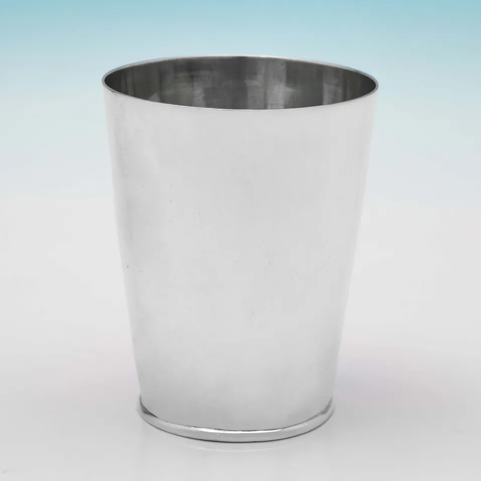 Antique Sterling Silver Beaker - Thomas Oliphant, hallmarked in 1802 London - George III - Image 1