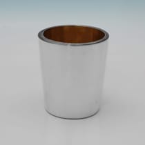 Antique Sterling Silver Set of 6 graduated Beakers - Emes & Barnard, hallmarked in 1815 - George III - Thumbnail 2