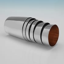 Antique Sterling Silver Set of 6 graduated Beakers - Emes & Barnard, hallmarked in 1815 - George III - Thumbnail 3