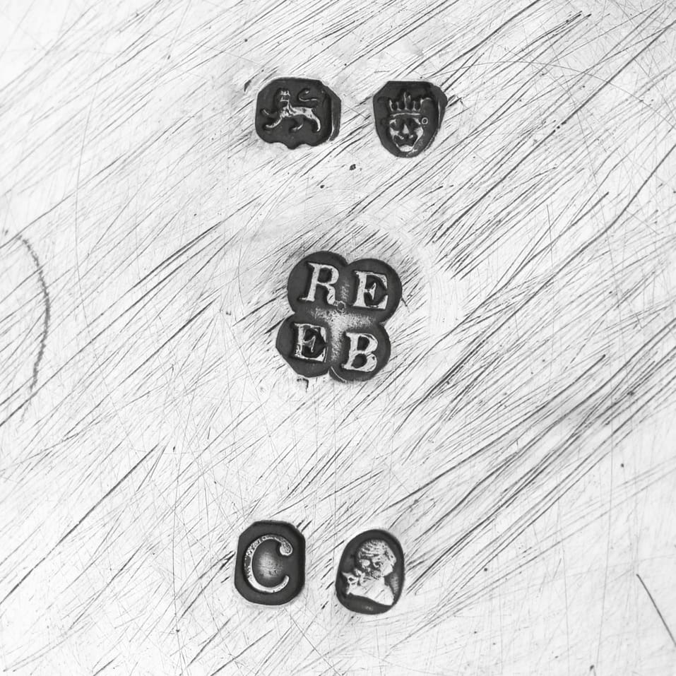 Antique Sterling Silver Set of 6 graduated Beakers - Emes & Barnard, hallmarked in 1815 - George III - Image 5