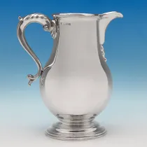 Sterling Silver 'Sparrow Beak' Beer Jug - Richard Comyns, hallmarked in 1928 London - George V - Thumbnail 1