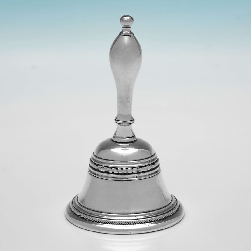 Antique Sterling Silver Bell - Thomas Richards Hallmarked In 1819 London - Georgian - Image 1