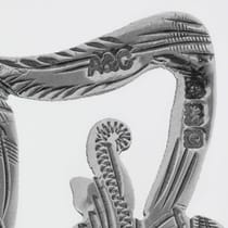 Antique Sterling Silver Belt Buckle - Able & Charnell, hallmarked in 1901 Birmingham - Edwardian - Thumbnail 6