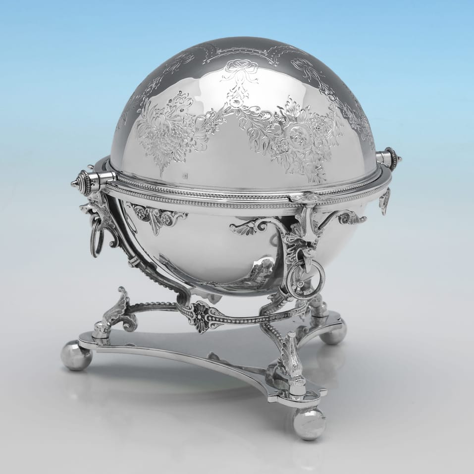 Antique Silver Plate Biscuit Box - John Sherwood & Sons, made circa 1870 - Victorian - Image 2