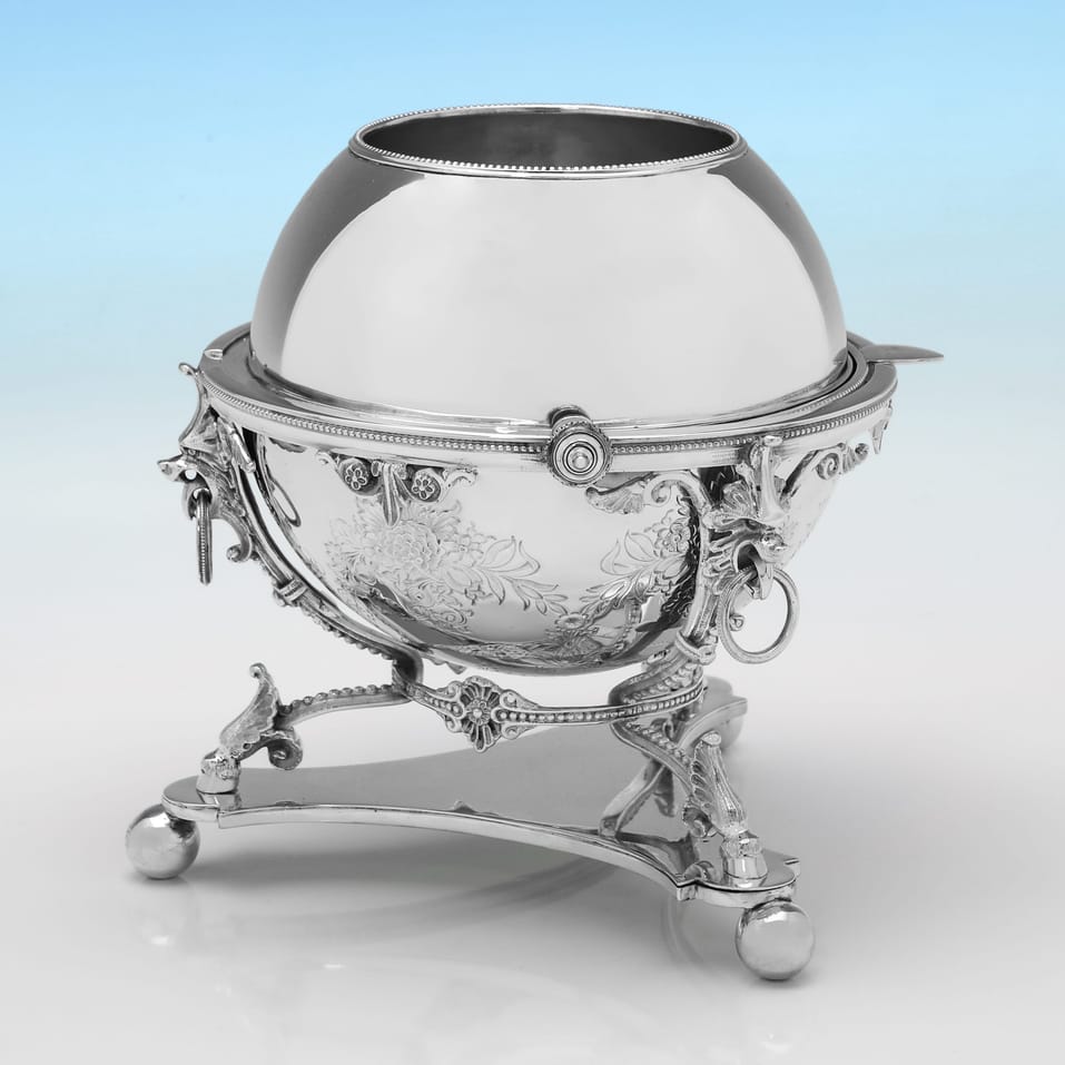 Antique Silver Plate Biscuit Box - John Sherwood & Sons, made circa 1870 - Victorian - Image 3