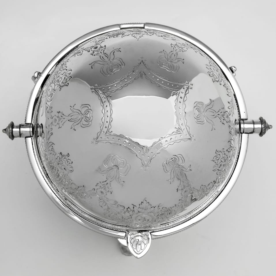 Antique Silver Plate Biscuit Box - John Sherwood & Sons, made circa 1870 - Victorian - Image 4