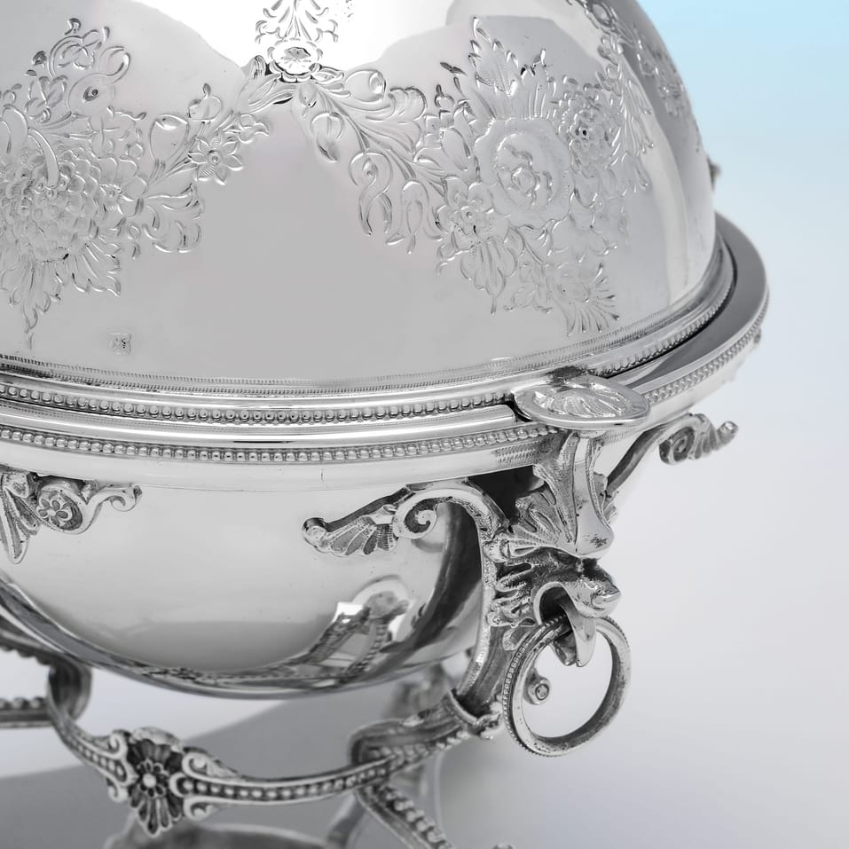 Antique Silver Plate Biscuit Box - John Sherwood & Sons, made circa 1870 - Victorian - Image 5