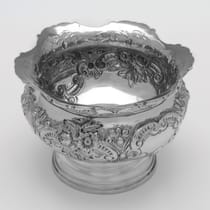 Antique Sterling Silver Bowl - John & William Deakin, hallmarked in 1900 Chester - Victorian - Thumbnail 3