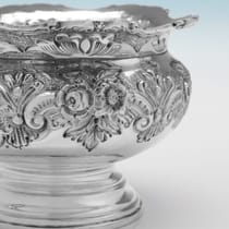 Antique Sterling Silver Bowl - John & William Deakin, hallmarked in 1900 Chester - Victorian - Thumbnail 4