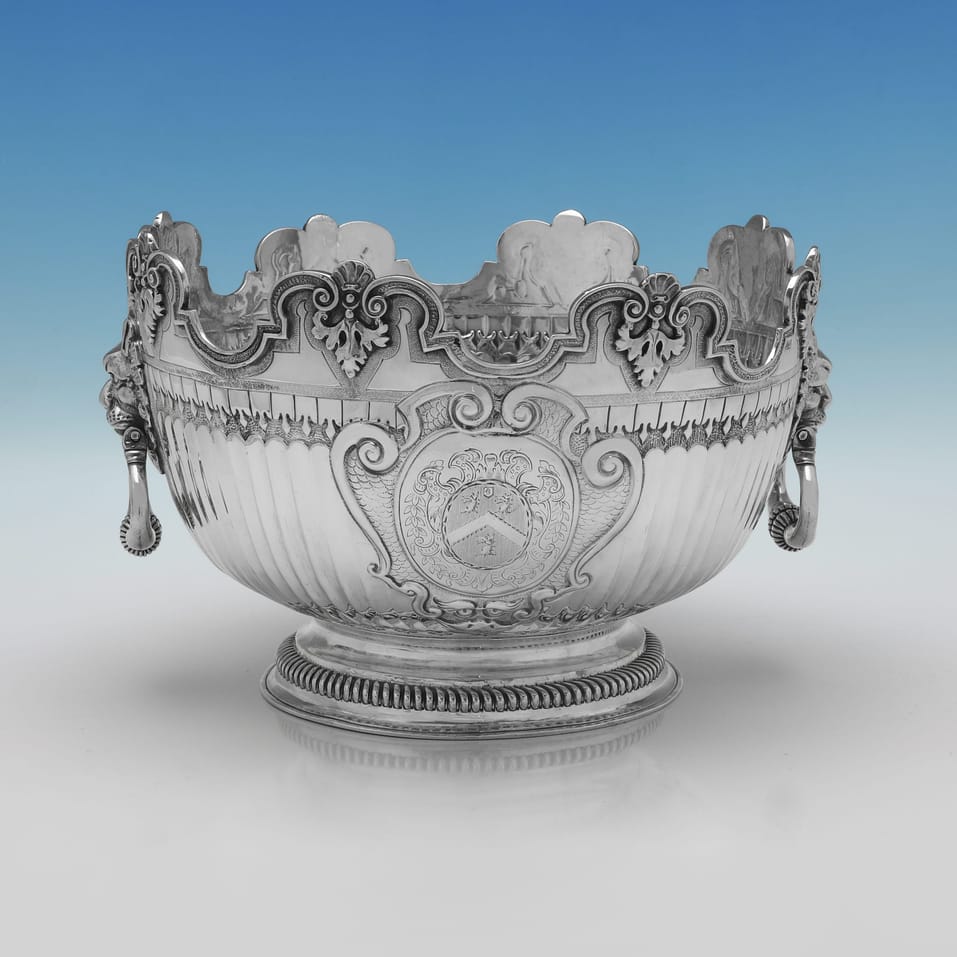 Antique Sterling Silver Bowls - Francis Garthorne, hallmarked in 1700 London - William III