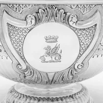 Antique Sterling Silver Bowl - Charles Stuart Harris, hallmarked in 1888 London - Victorian - Thumbnail 3