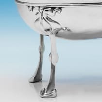 Antique Sterling Silver Art Nouveau Bowl - William Hutton & Sons, hallmarked in 1906 London - Edwardian - Thumbnail 3