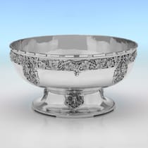 Sterling Silver Bowl - Mappin & Webb, hallmarked in 1940 Sheffield - George VI - Thumbnail 1