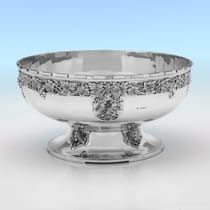 Sterling Silver Bowl - Mappin & Webb, hallmarked in 1940 Sheffield - George VI - Thumbnail 2