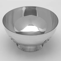 Sterling Silver Bowl - Charles Edwards, hallmarked in 1927 London - George V - Thumbnail 3