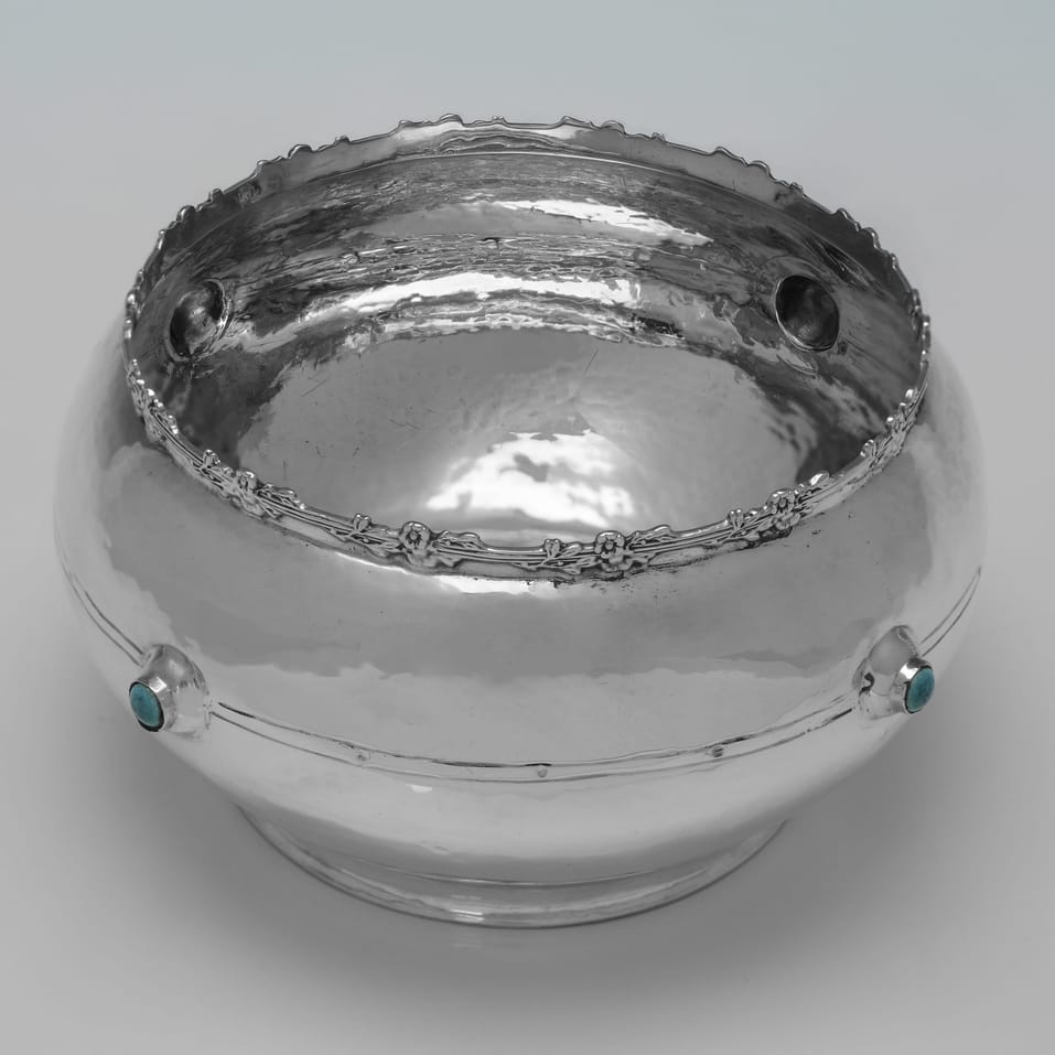 Antique Sterling Silver Bowl - A. E. Jones, hallmarked in 1907 Birmingham - Edwardian - Image 3
