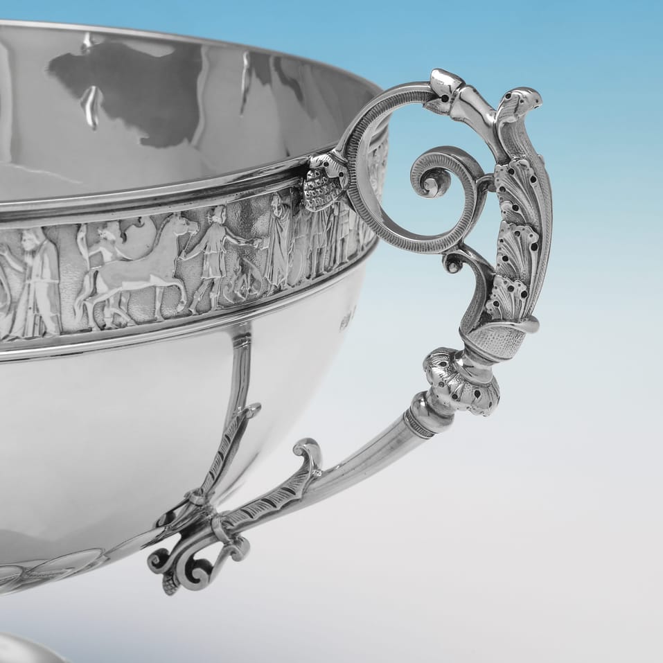 Antique Sterling Silver Bowl - Elkington, hallmarked in 1903 Birmingham - Edwardian - Image 3