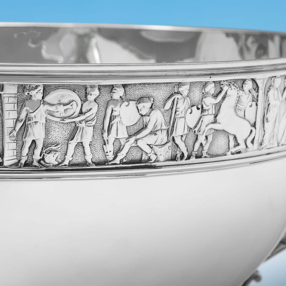 Antique Sterling Silver Bowl - Elkington, hallmarked in 1903 Birmingham - Edwardian - Image 4