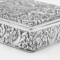 Antique Sterling Silver Dressing Table Box - Nathan & Hayes, hallmarked in 1899 Chester - Victorian - Thumbnail 4