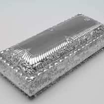 Antique Sterling Silver Box - William Hutton & Sons, hallmarked in 1901 Birmingham - Edwardian - Thumbnail 3